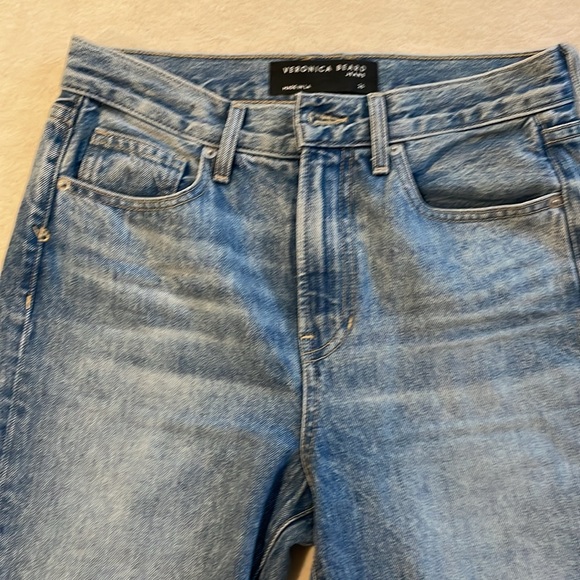 Veronica Beard Carly High Rise Cropped Kick Flare Jeans in Size 26 - Picture 5 of 7